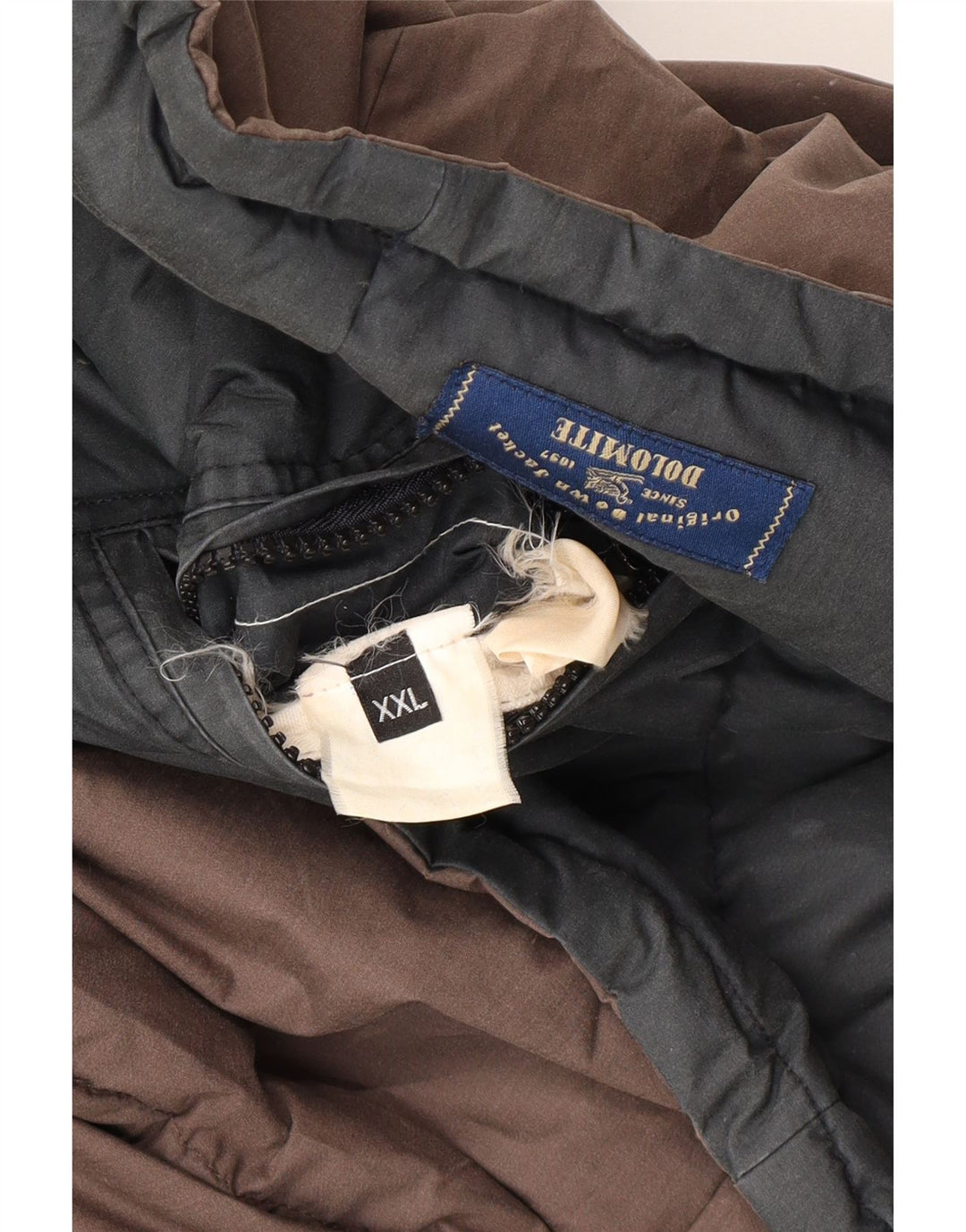 DOLOMITE Muška podstavljena jakna s kapuljačom UK 44 2XL smeđa