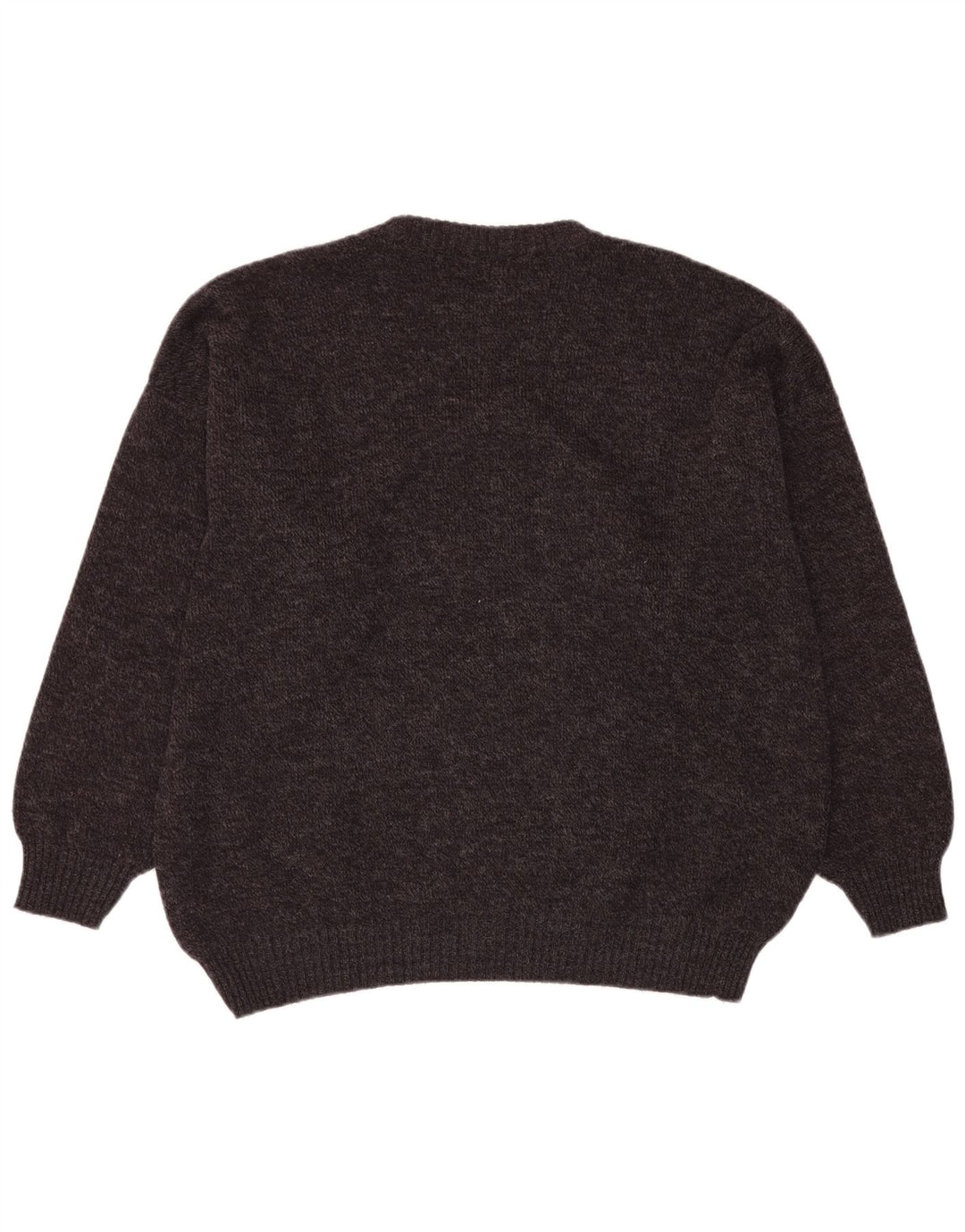 VINTAGE muški džemper s okruglim izrezom IT 54 XL Sivi Fair Isle vuneni