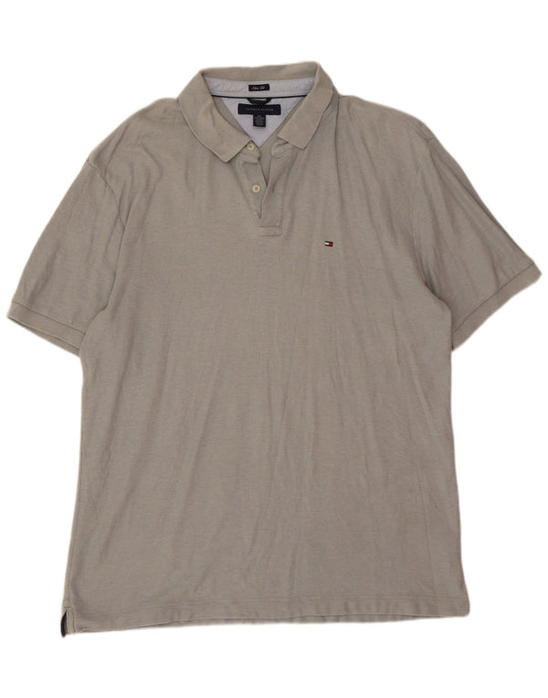 Tommy Hilfiger muška uska polo majica 2XL sivi pamuk