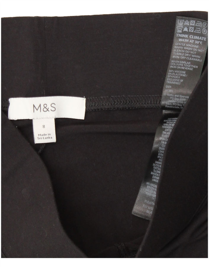 Marks & Spencer ženske kratke tajice UK 8 Male crne viskoze