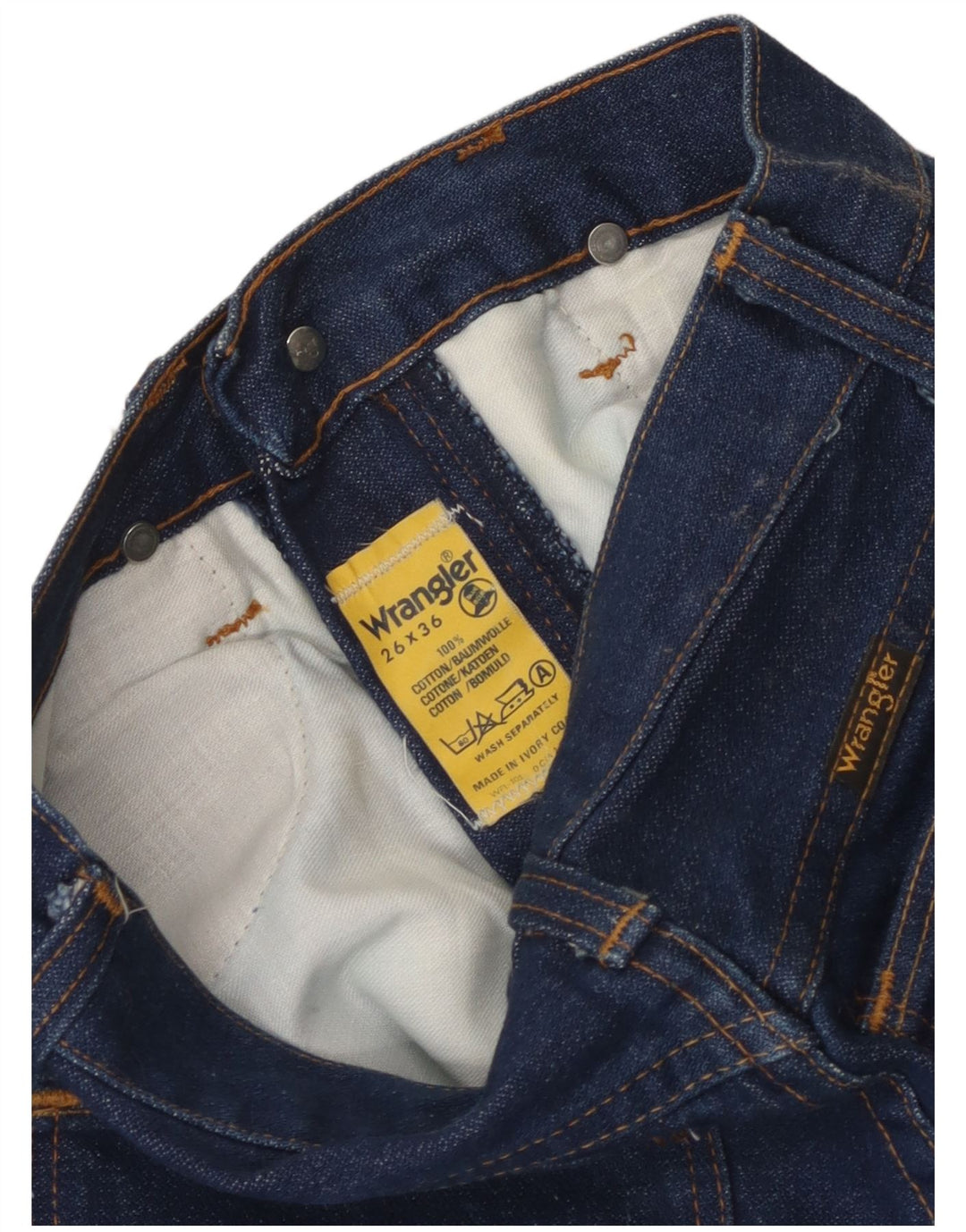 Wrangler ženske ravne traperice W26 L28 plavi pamuk