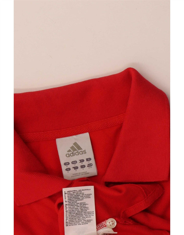 Adidas muška polo majica srednje crvene pamučne boje