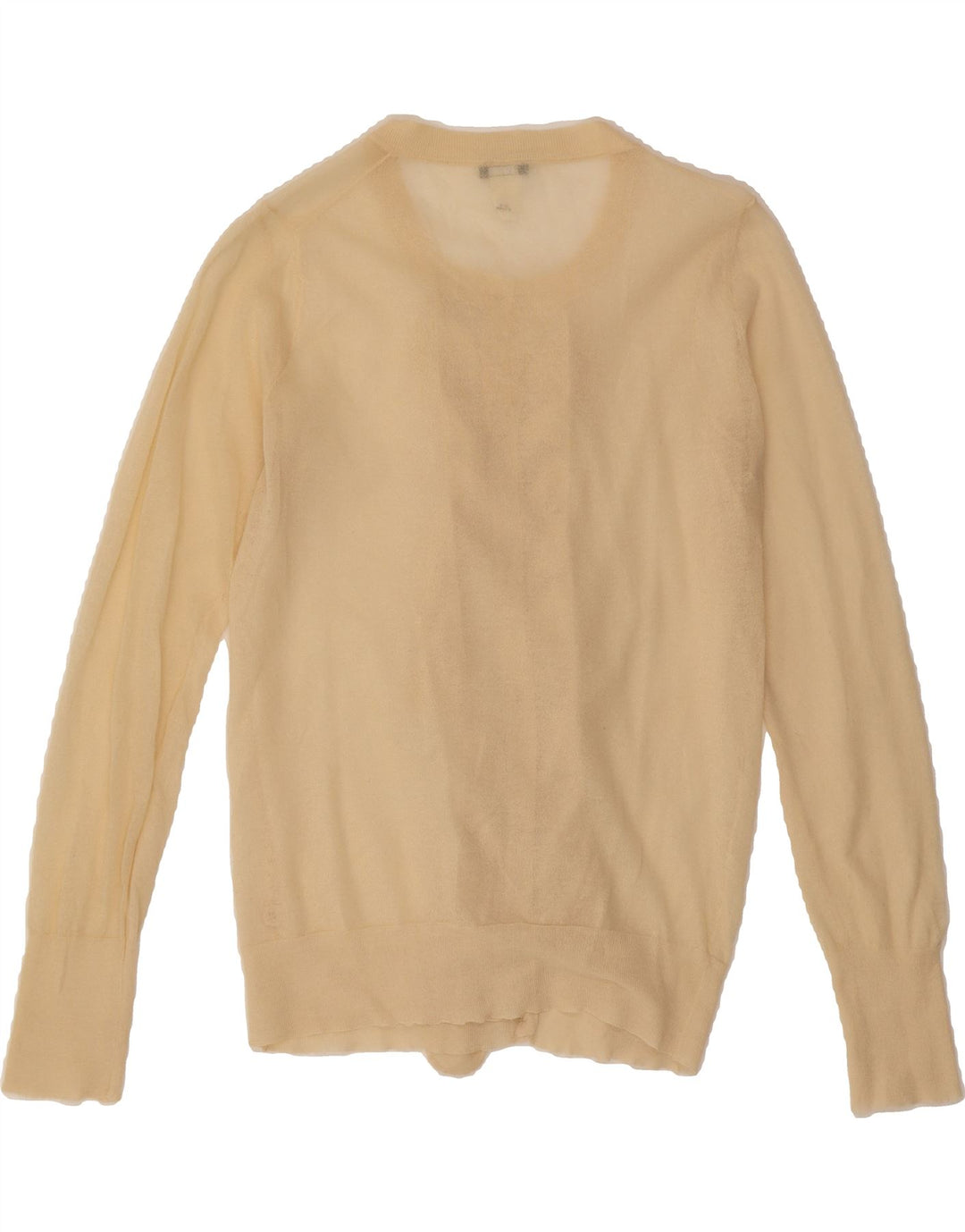 J. CREW Womens Cardigan Sweater UK 12 Medium Off White Cotton Vintage J. Crew and Second-Hand J. Crew from Messina Hembry 