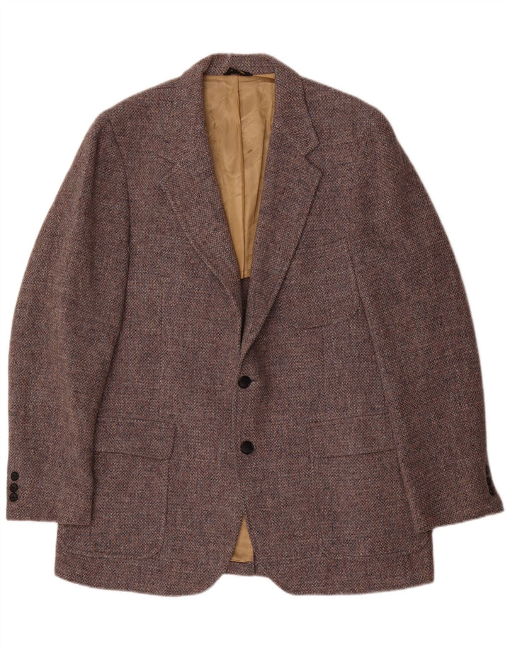 Harris Tweed muški sako sa 2 gumba UK 38 srednje siva vuna