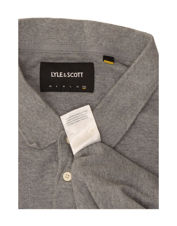Lyle & Scott muška polo majica 2XL sivi pamuk