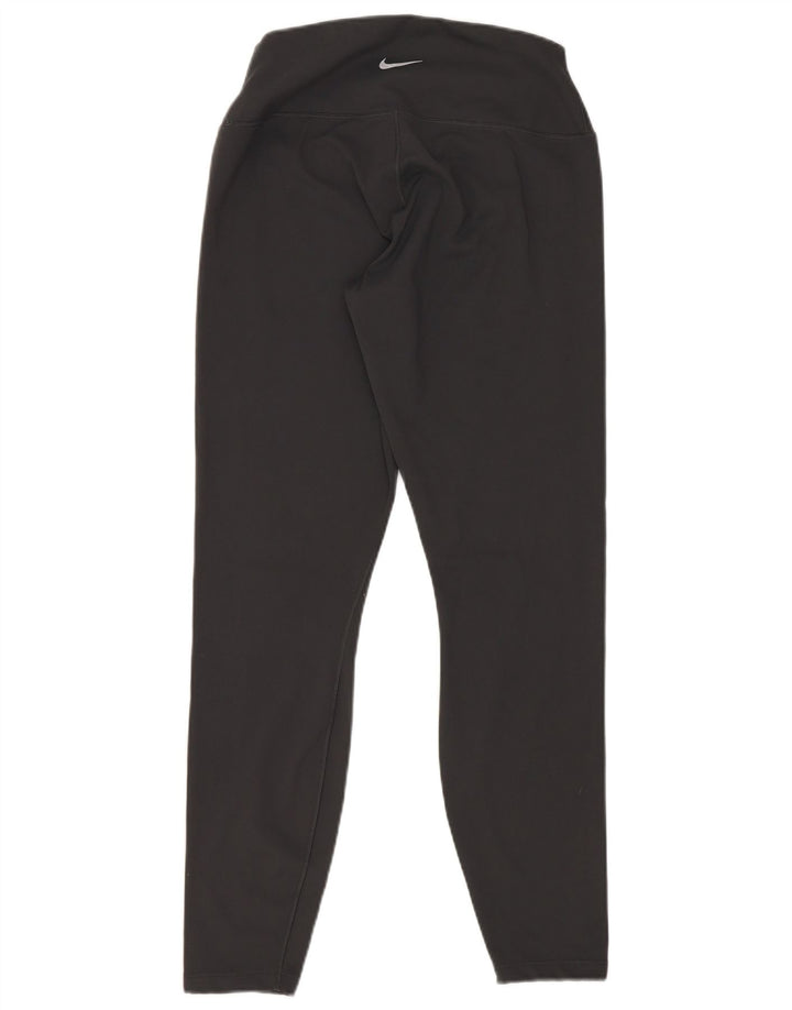 Nike Ženske Dri Fit Crop Leggings UK 12 Srednji crni poliester