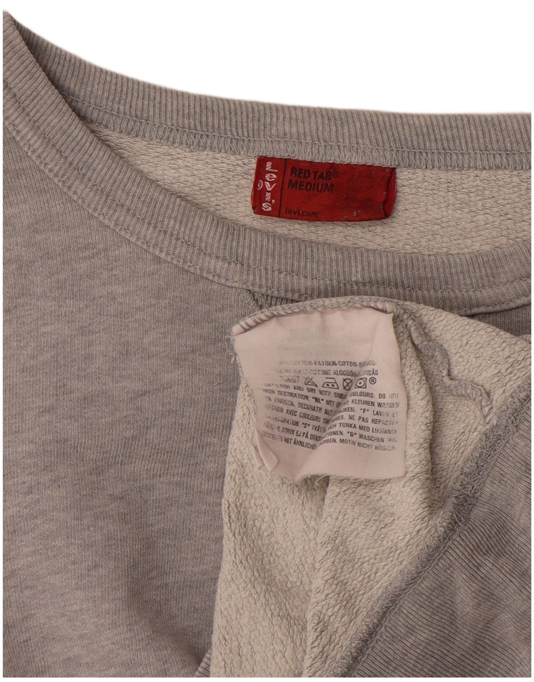 Levi's prevelika ženska majica s kratkim rukavima, UK 14, srednje sivi flekasti pamuk