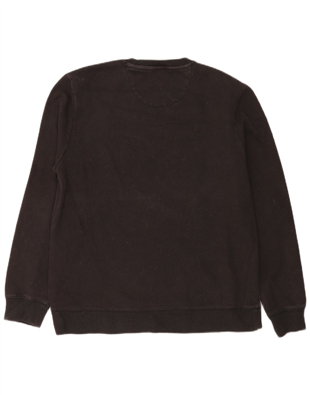 CALVIN KLEIN Mens Graphic Sweatshirt Jumper Large Black Cotton