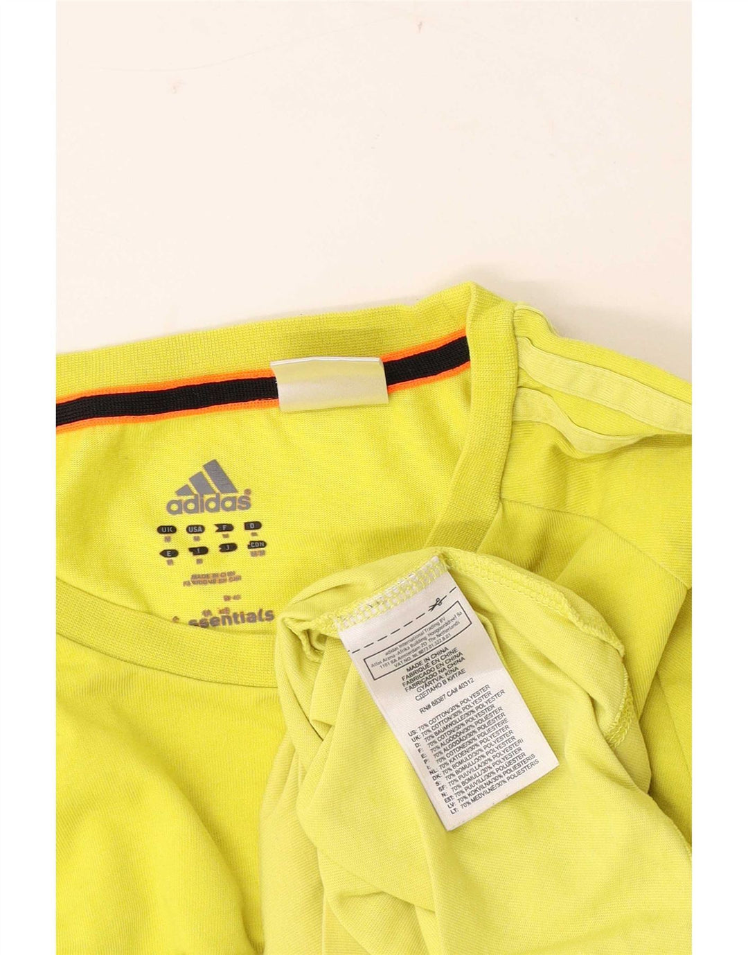 Adidas muška majica Climalite, srednji žuti pamuk