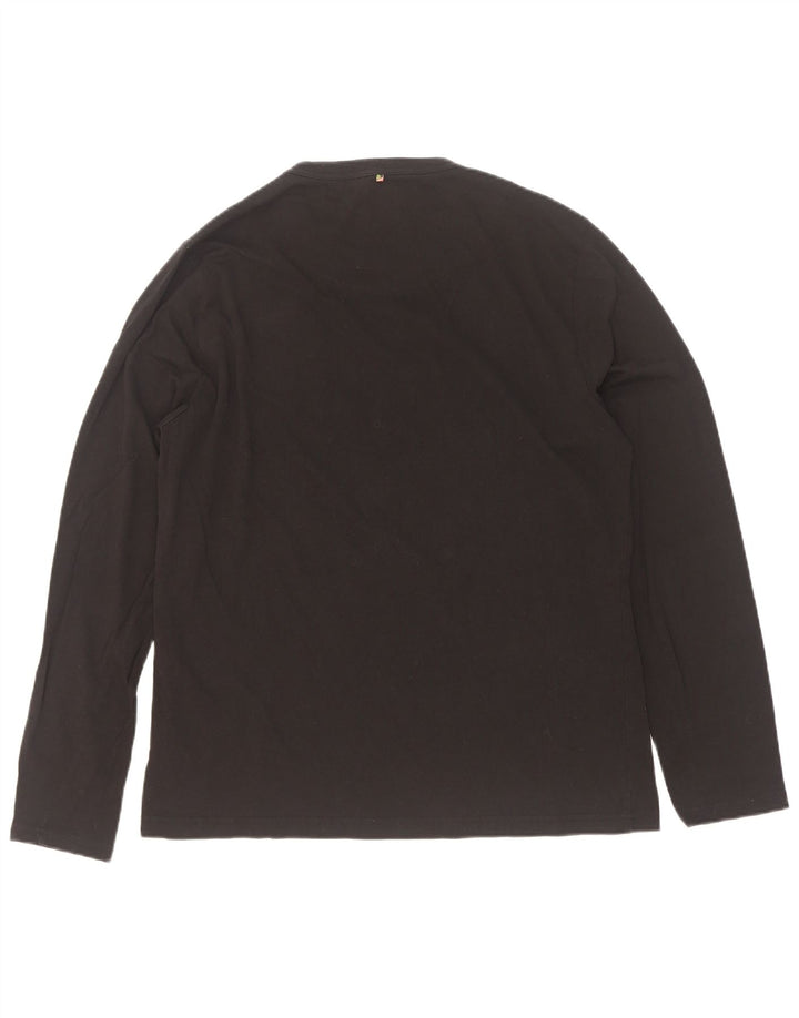 Pretty Green muška majica s dugim rukavima, veliki crni pamuk