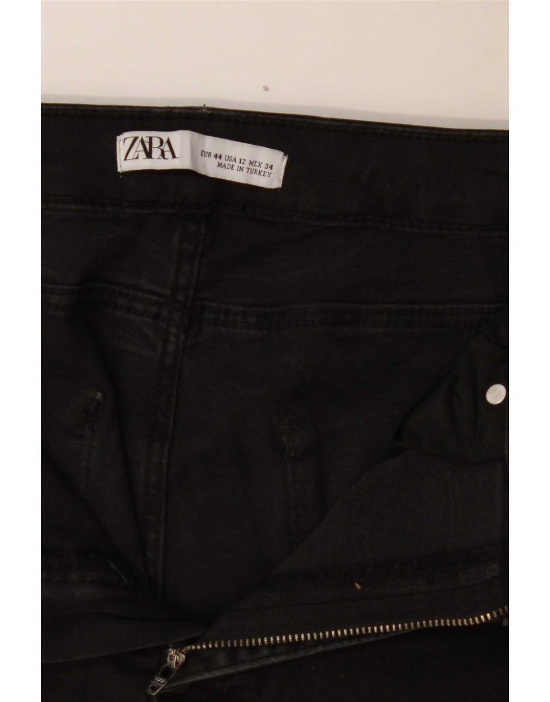 Zara ženske uske traperice EU 44 XL W34 L24 crne
