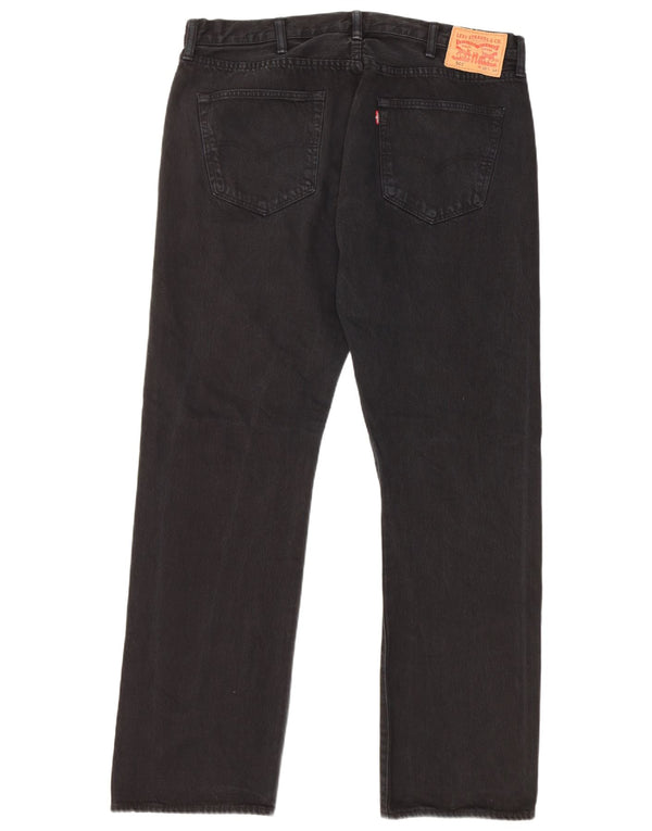 Levi's muške 501 ravne traperice W38 L34 crni pamuk