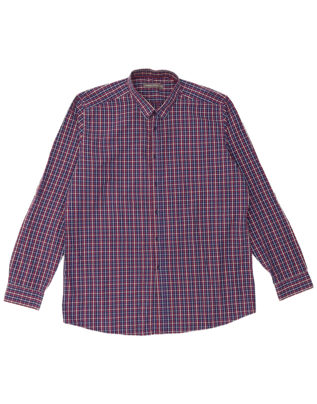 Angelo Litrico muška košulja XL plavi karirani pamuk