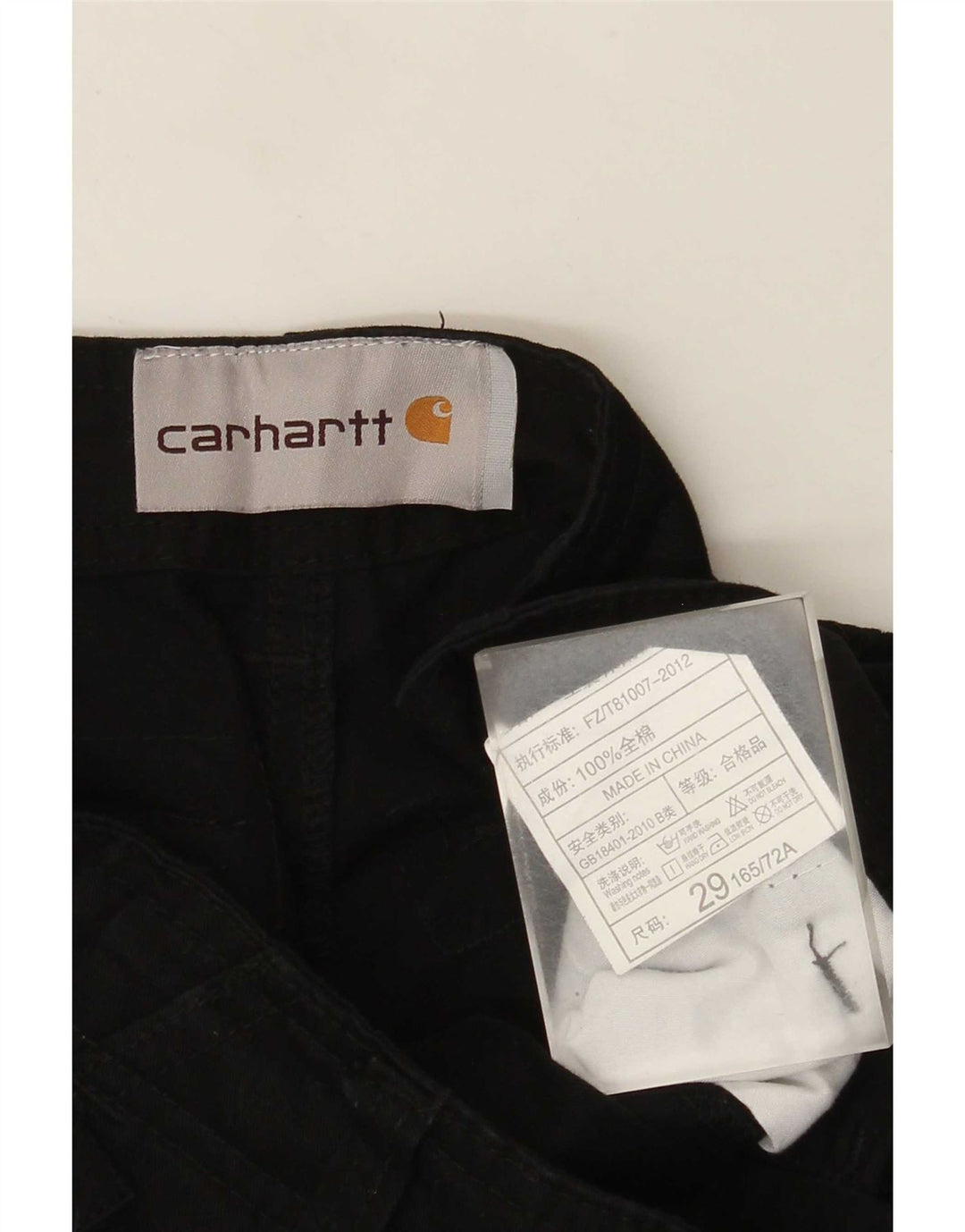 Carhartt muške ravne kargo hlače W29 L28 crne