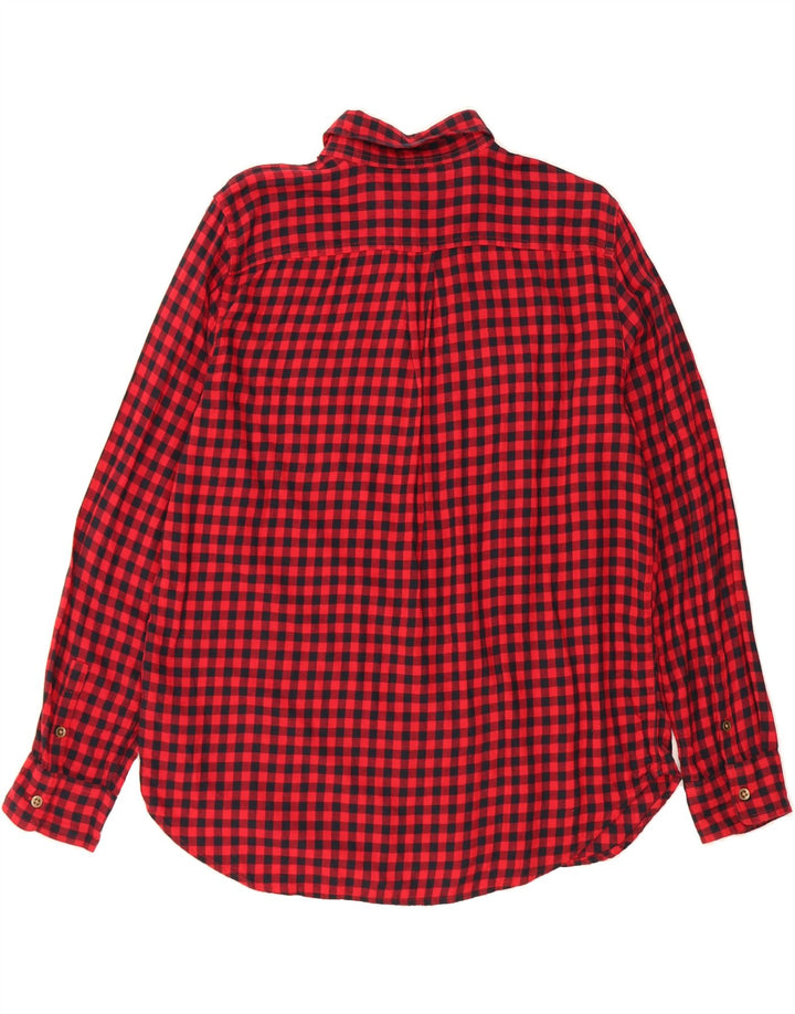CHAPS Womens Flannel Shirt UK 18 XL Red Gingham Cotton Vintage Chaps and Second-Hand Chaps from Messina Hembry 