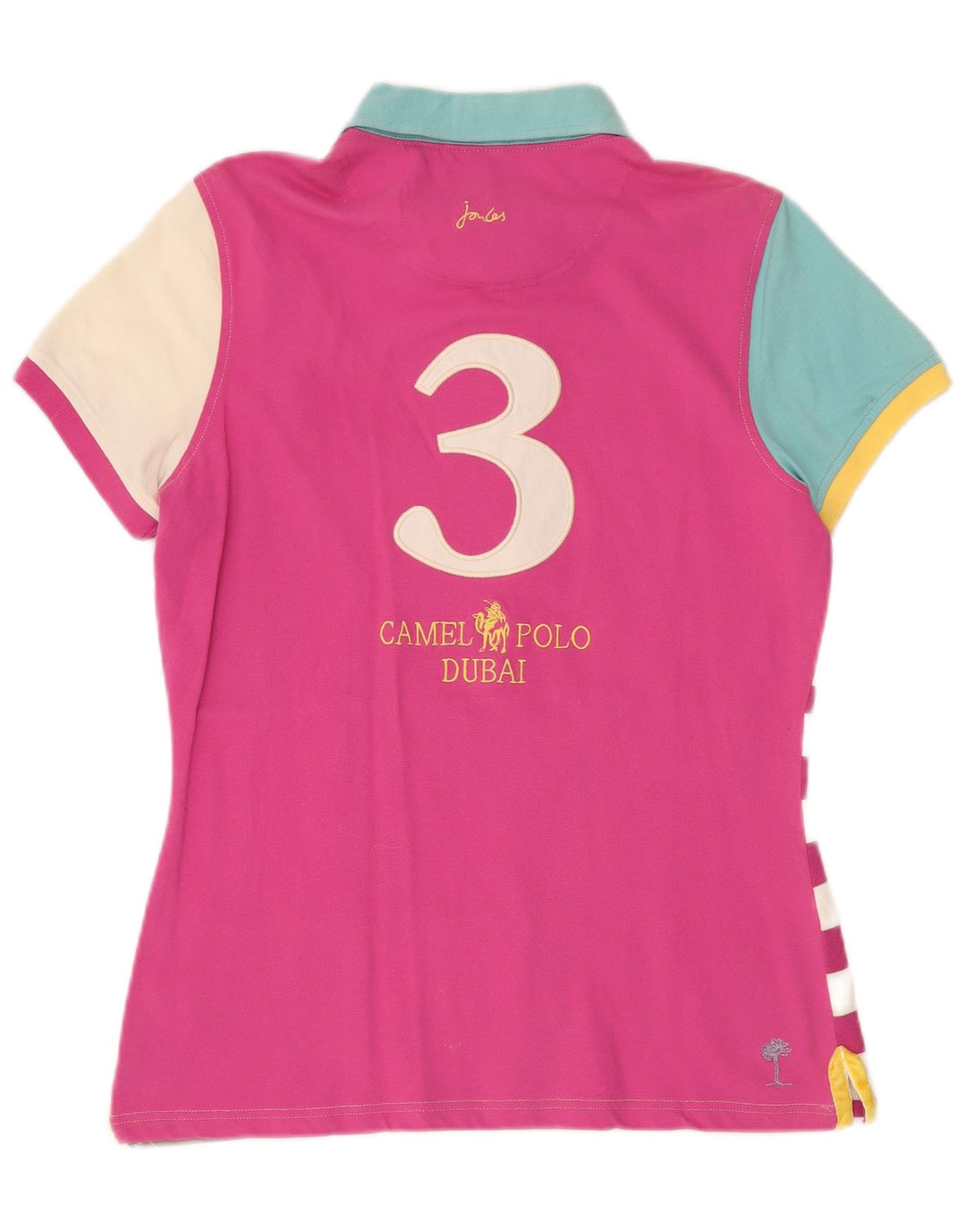 TOM JOULE Ženska Dubai Graphic Rugby Polo majica UK 16 Velika višebojna