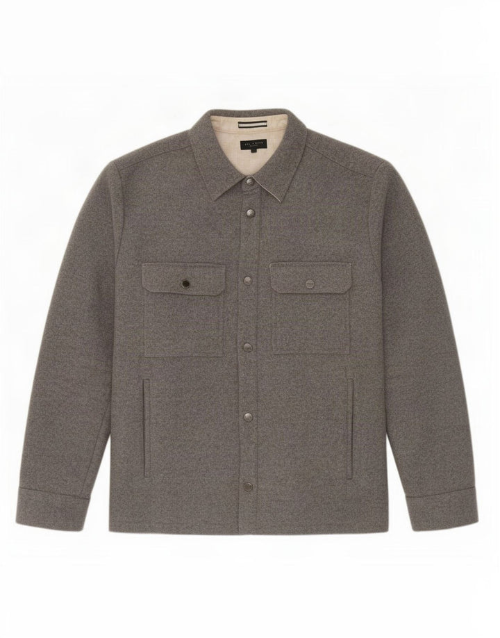 Muška bomber jakna Ted Baker, veličina 5 XL, siva vunena