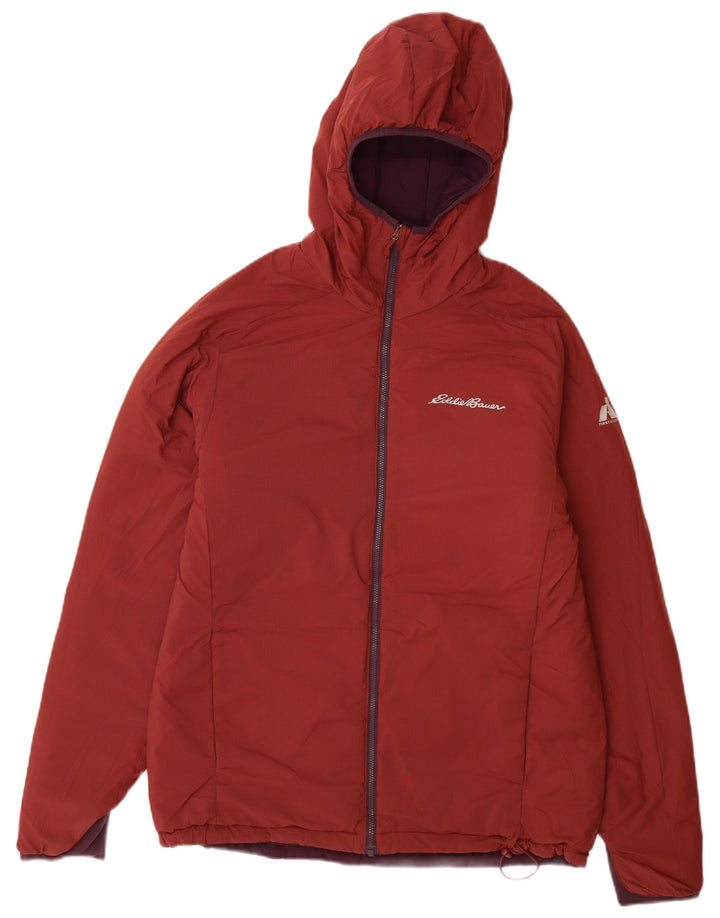 Eddie Bauer Muška jakna s kapuljačom UK 38 Srednji tamnocrveni najlon