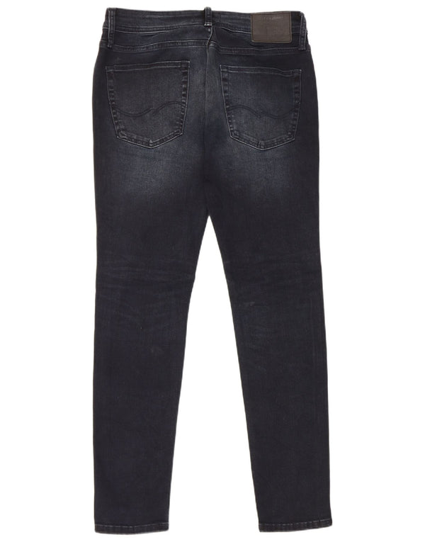 Jack & Jones muške uske traperice Liam W31 L30 tamnoplavi pamuk
