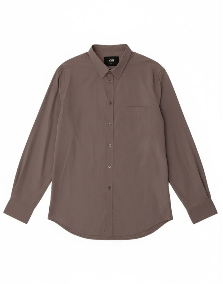 Dolce & Gabbana muška tanka košulja IT 52 Large Grey Cotton