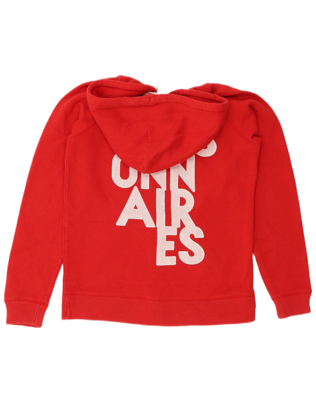 Jack Wills Ženska majica s kapuljačom s patentnim zatvaračem UK 14 Veliki crveni pamuk