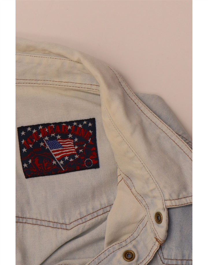 VINTAGE muška traper košulja Srednje plava