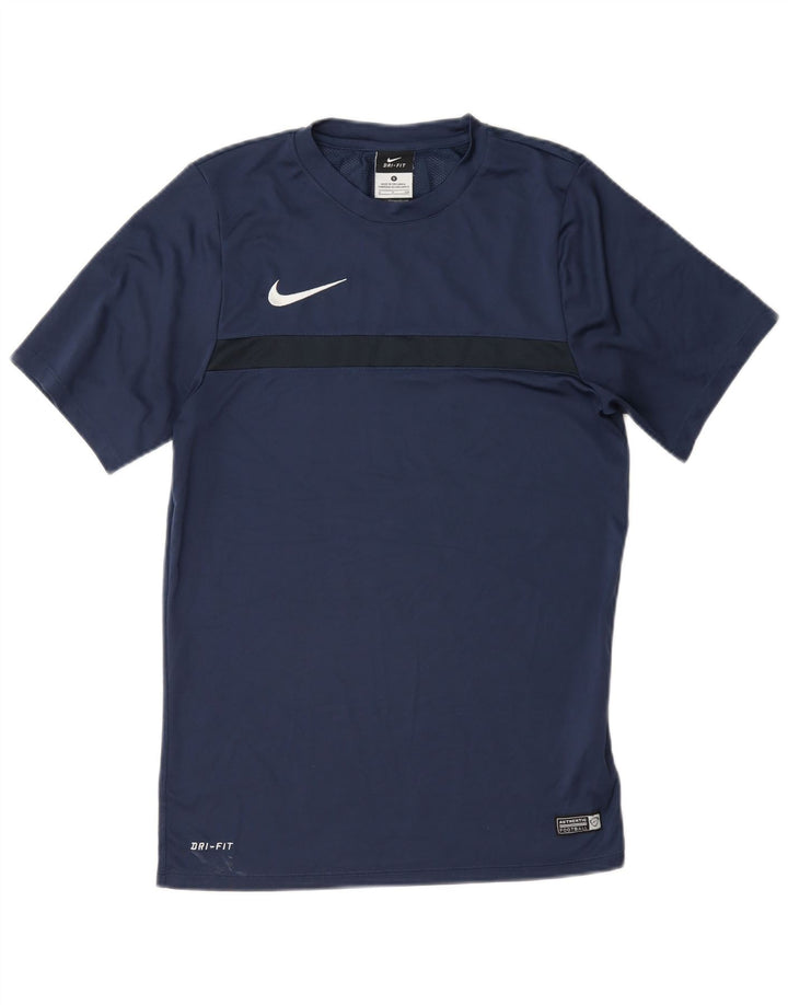 Nike Dri Fit majica kratkih rukava mala mornarsko plava poliesterska boja
