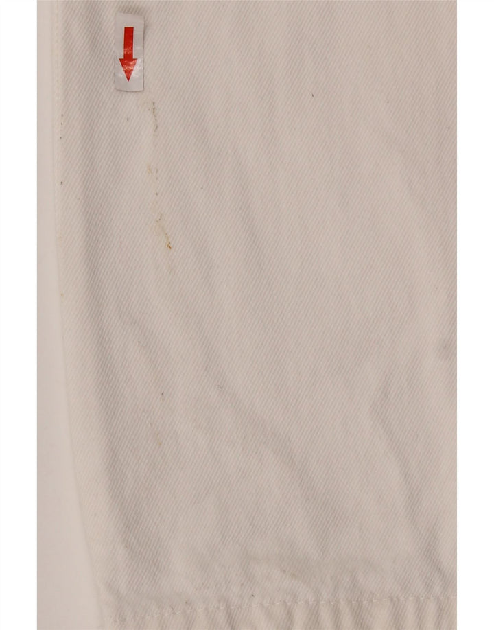 Zara ženski traper kombinezon UK 14 Veliki bijeli pamuk