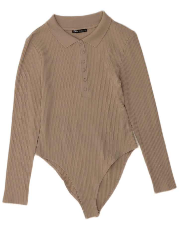 Zara ženski bodi UK 18 XL bež