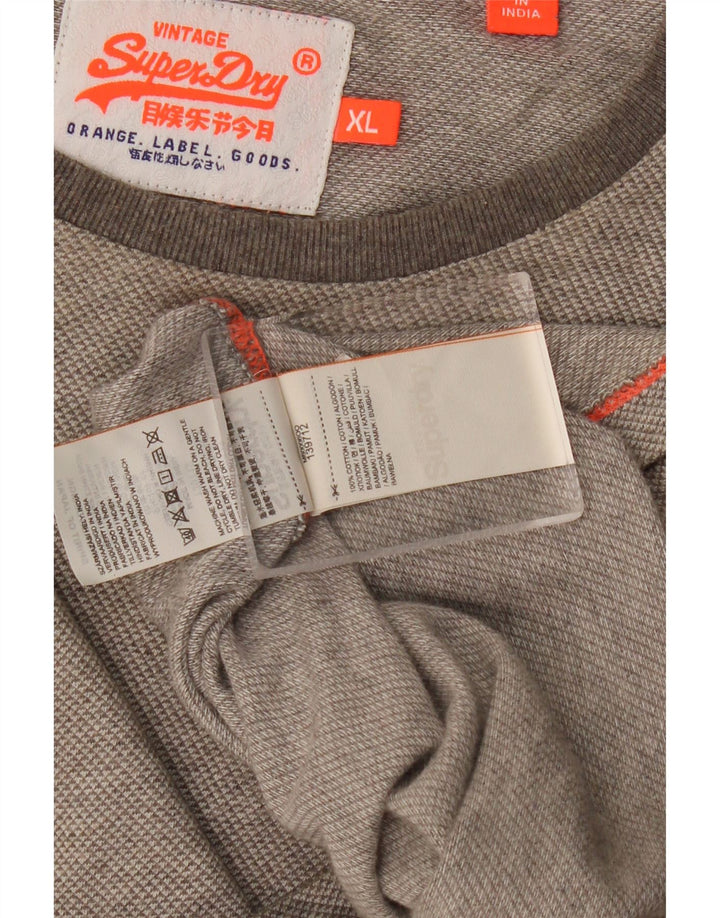 Superdry muška majica dugih rukava XL sivi pamuk