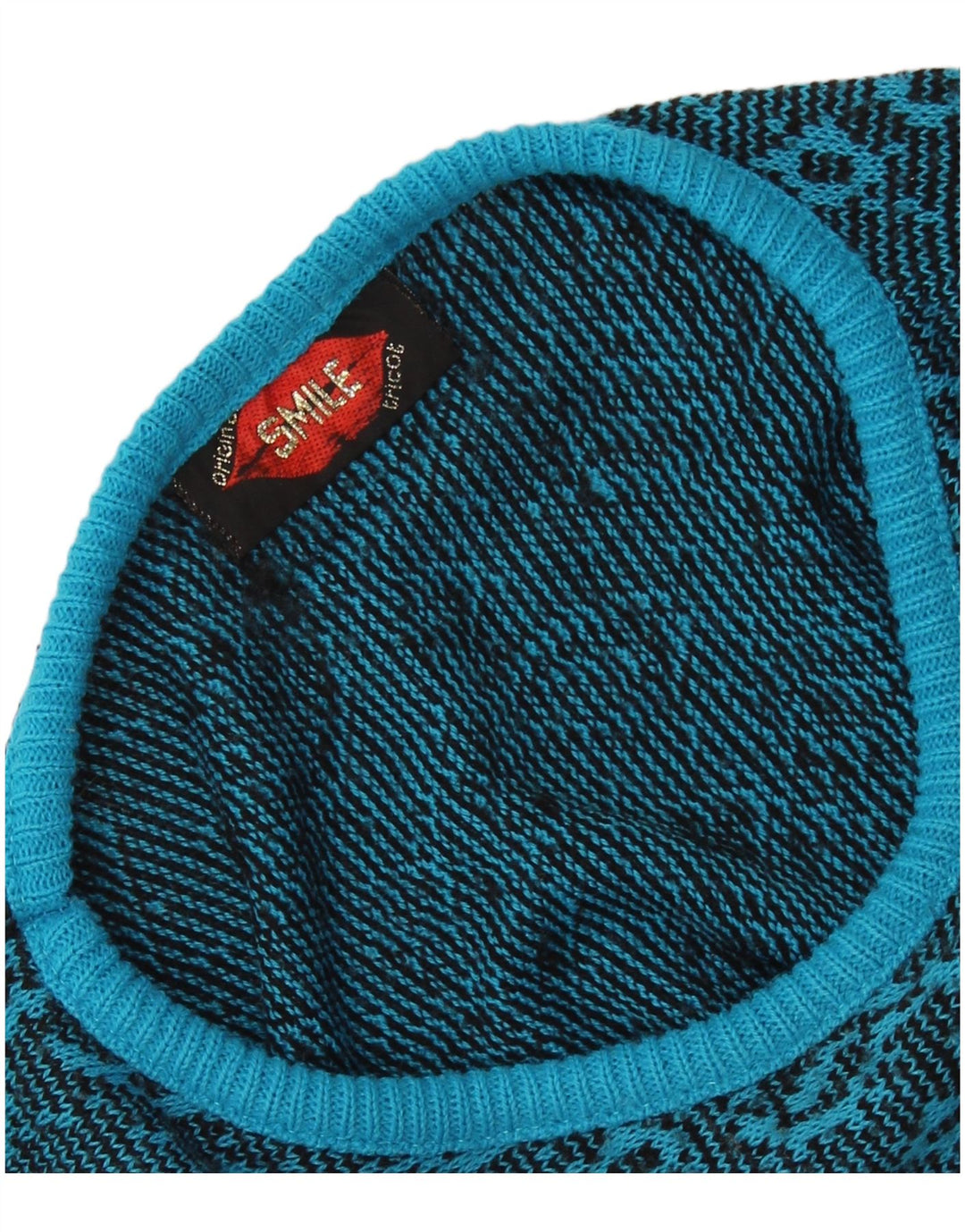 VINTAGE ženski džemper s morskim izrezom UK 16 Veliki plavi paisley