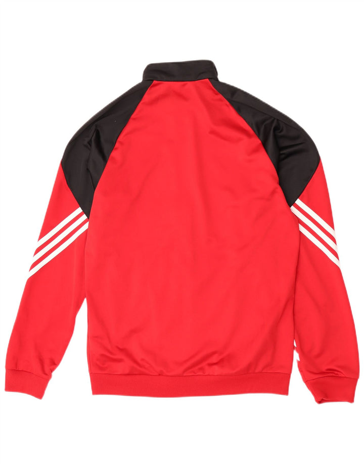 Adidas muška trenirka s grafičkim motivima, mala crvena poliesterska jakna