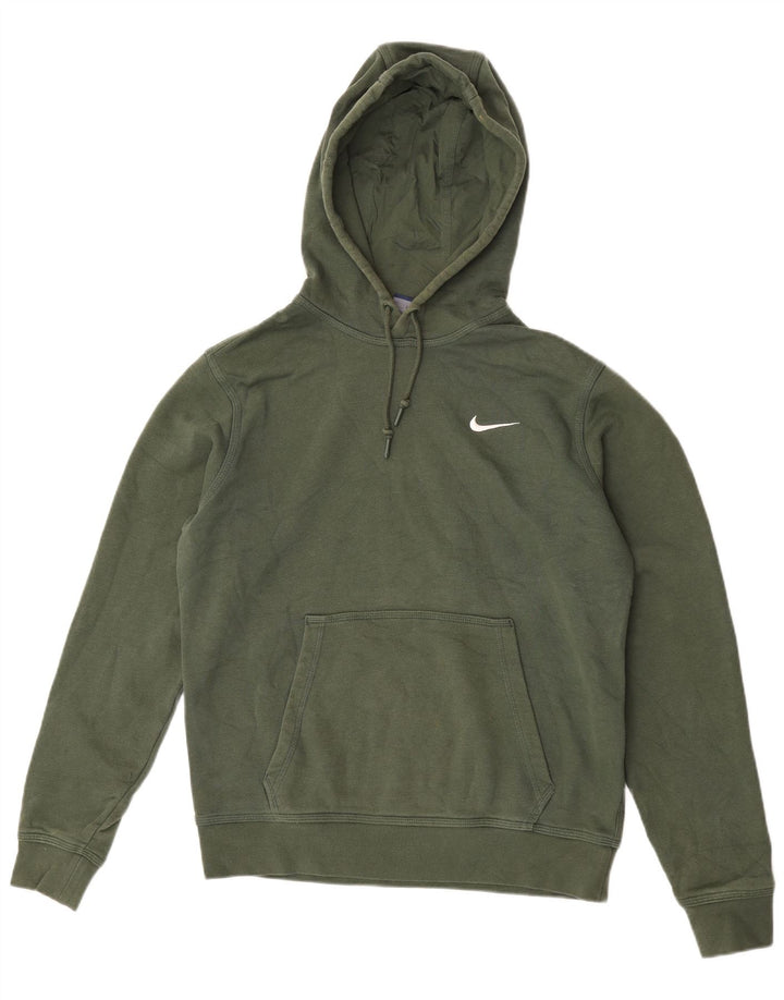Nike muška majica s kapuljačom Srednje zeleni pamuk