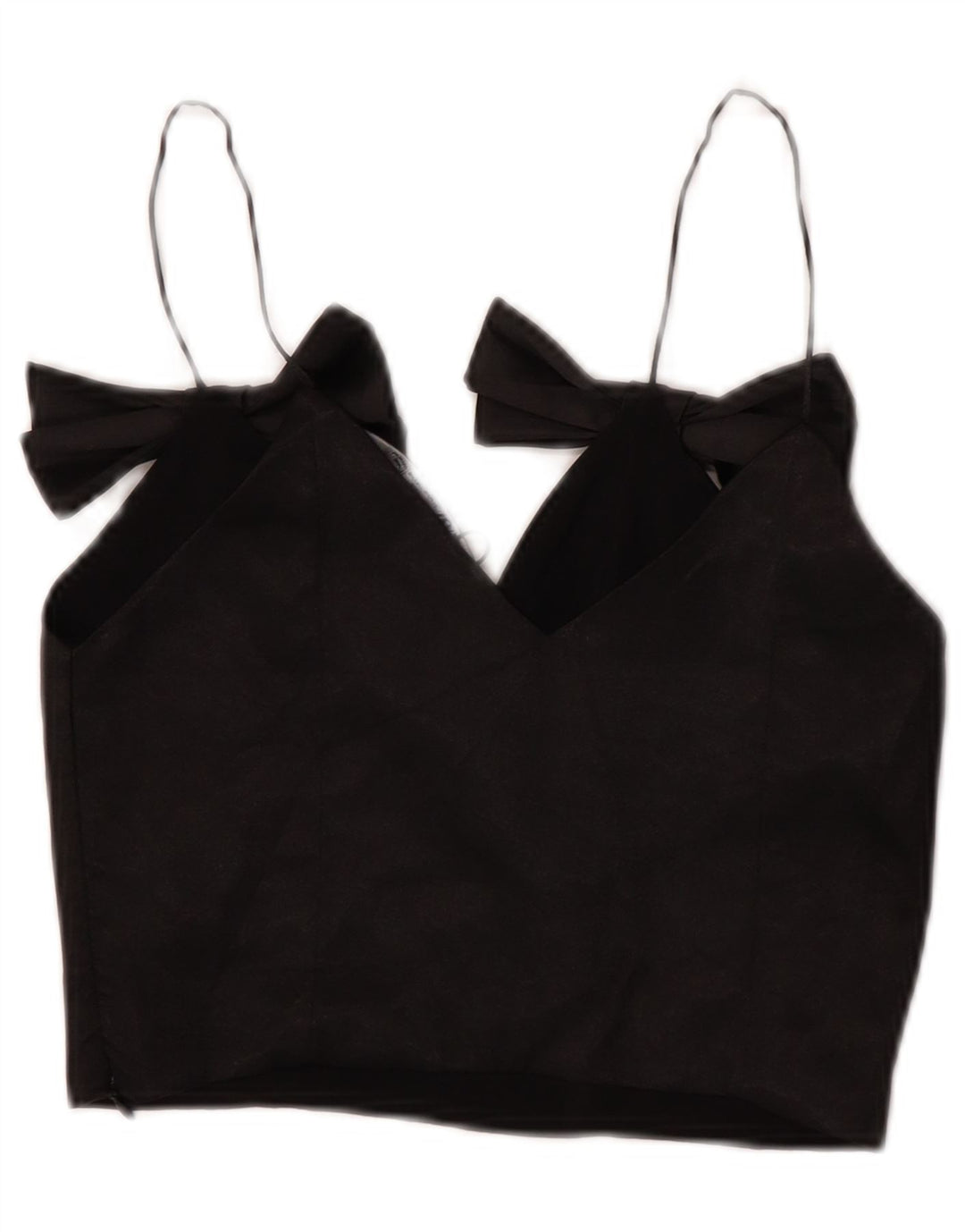 Zara ženski kratki Cami Top UK 4 XS crni poliester