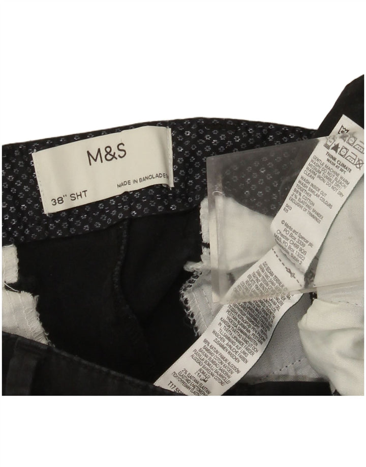 Marks & Spencer muške chino kratke hlače W38 XL crni pamuk