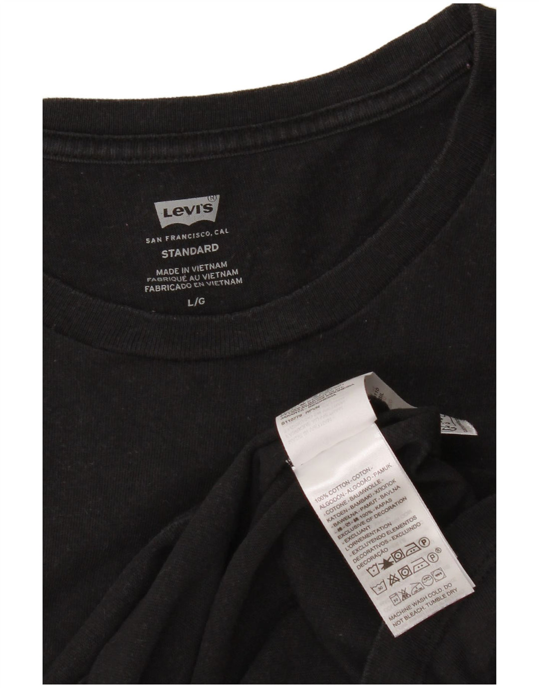 Levi's standardna muška majica kratkih rukava, veliki crni pamuk