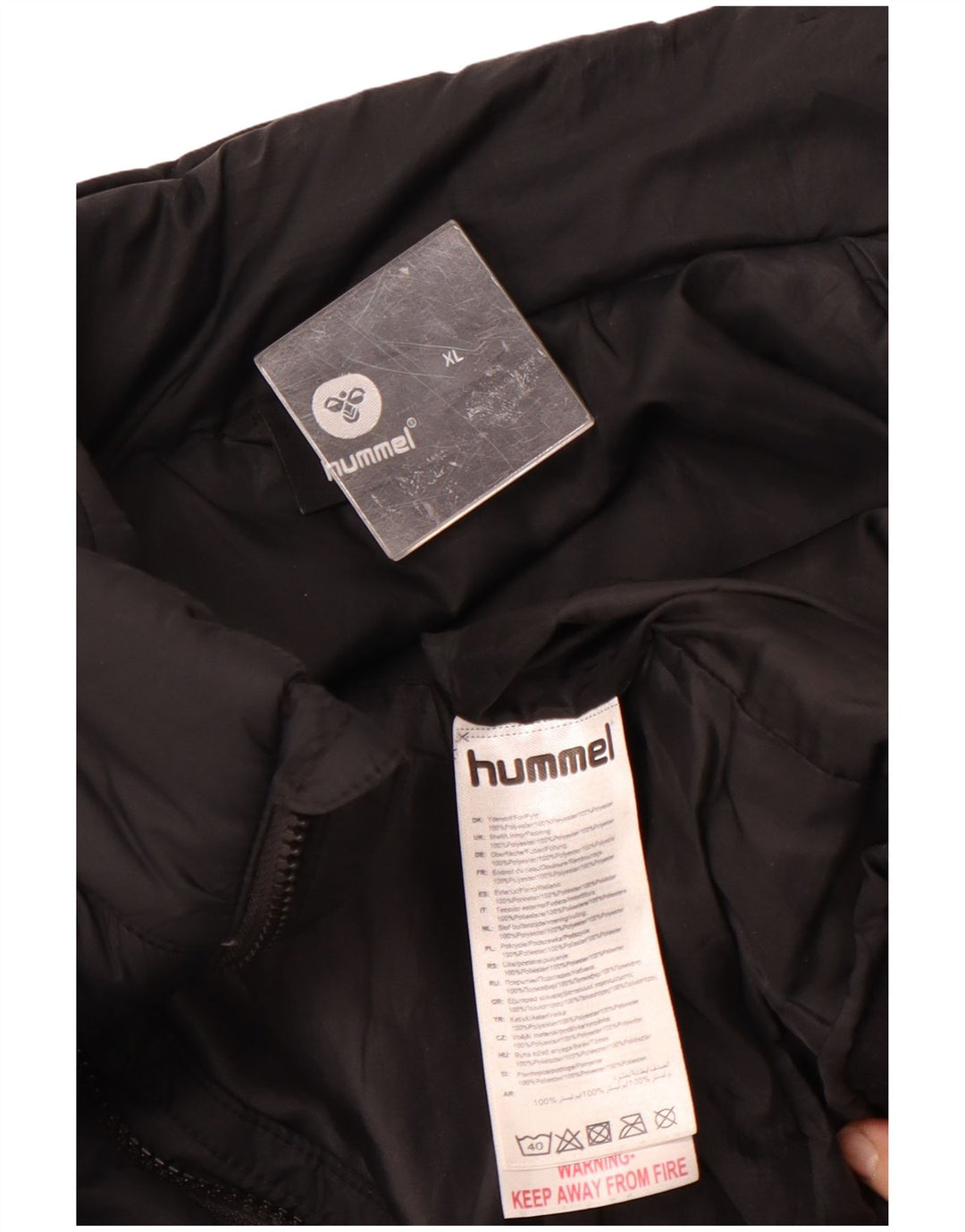 Hummel muška podstavljena jakna UK 42 XL crni poliester