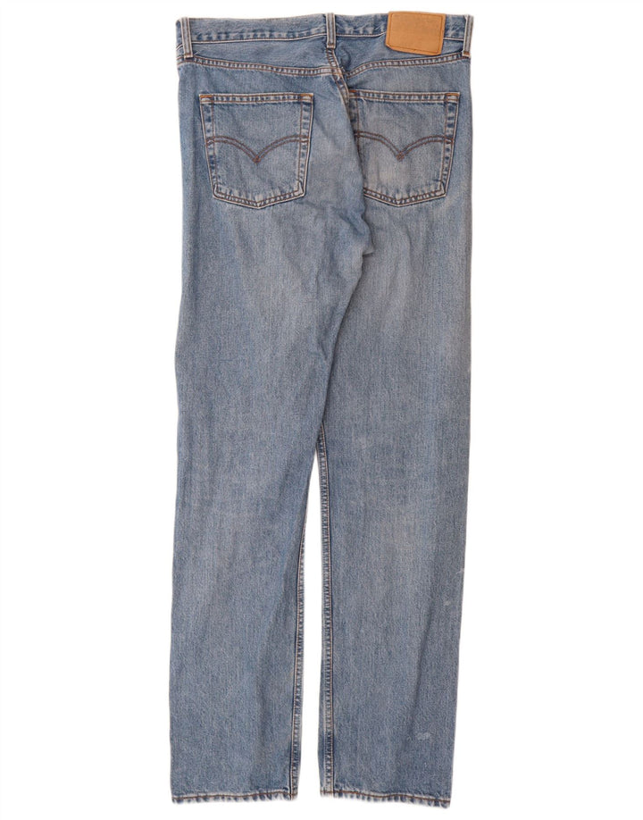 Levi's muške 505 ravne traperice W34 L34 plavi pamuk