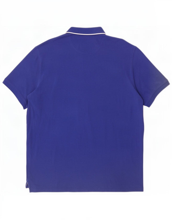 Massimo Dutti muška polo majica 2XL plavi pamuk