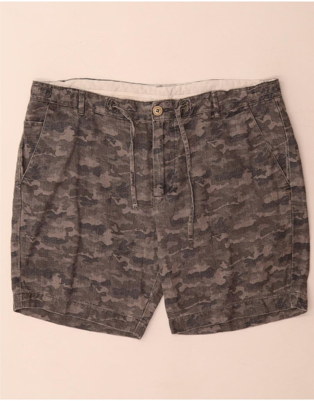 Zara muške chino kratke hlače XL W36 sive kamuflažne boje