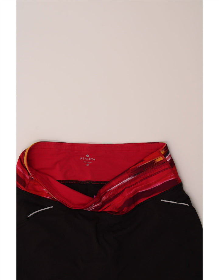 ATHLETA Womens Skort UK 14 Medium Black Colourblock Nylon Vintage Athleta and Second-Hand Athleta from Messina Hembry 