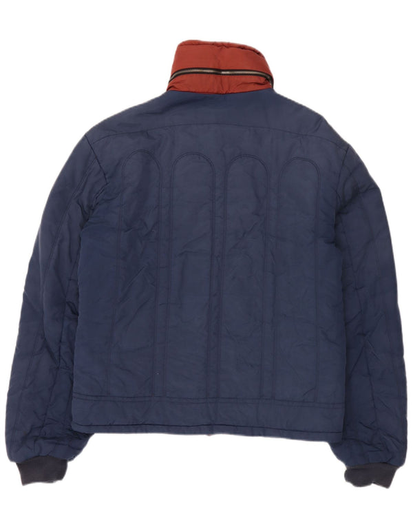 Diesel muška bomber jakna s kapuljačom UK 42 XL plavi najlon