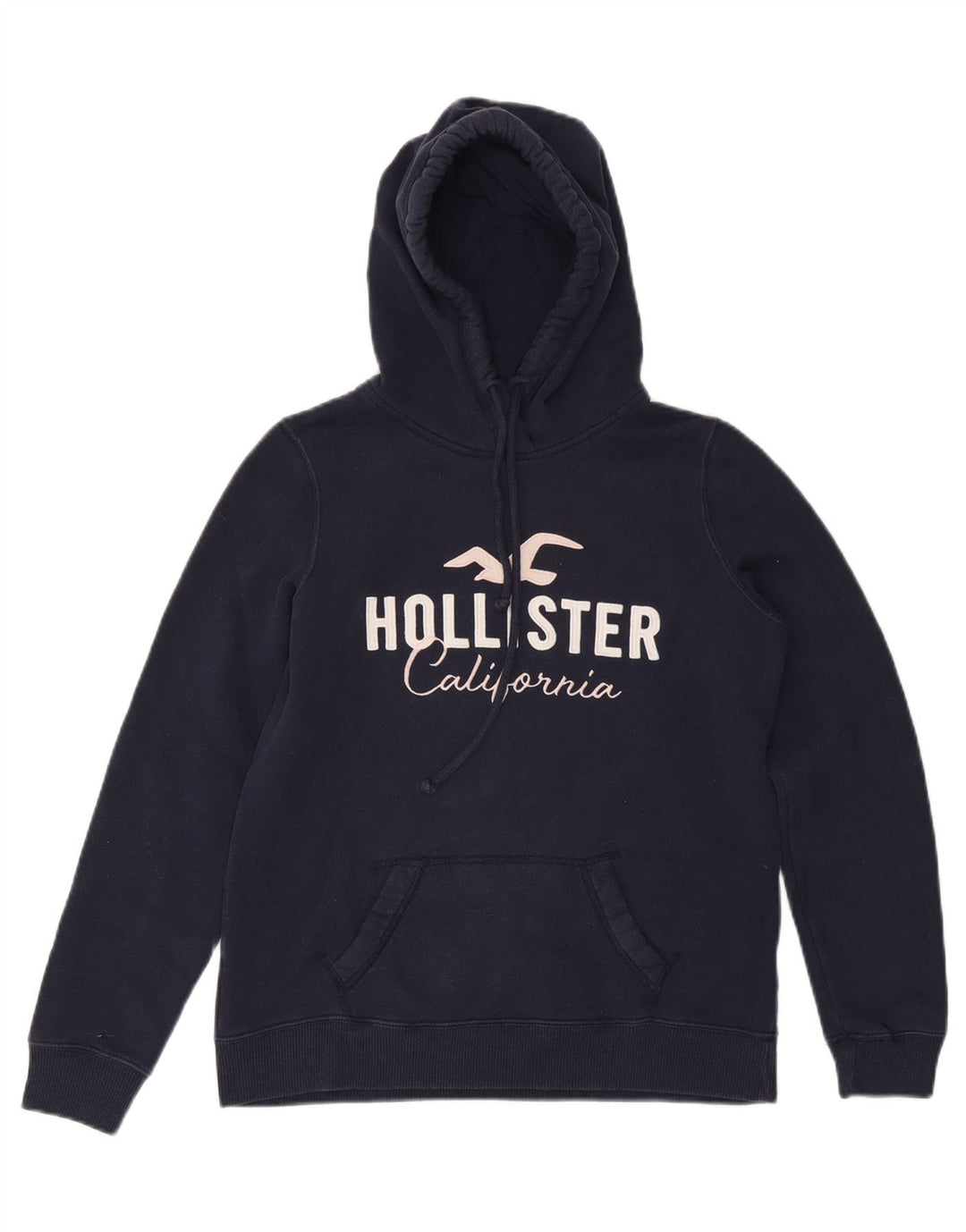 HOLLISTER Ženska majica s kapuljačom s kapuljačom UK 14 srednje tamnoplavi pamuk