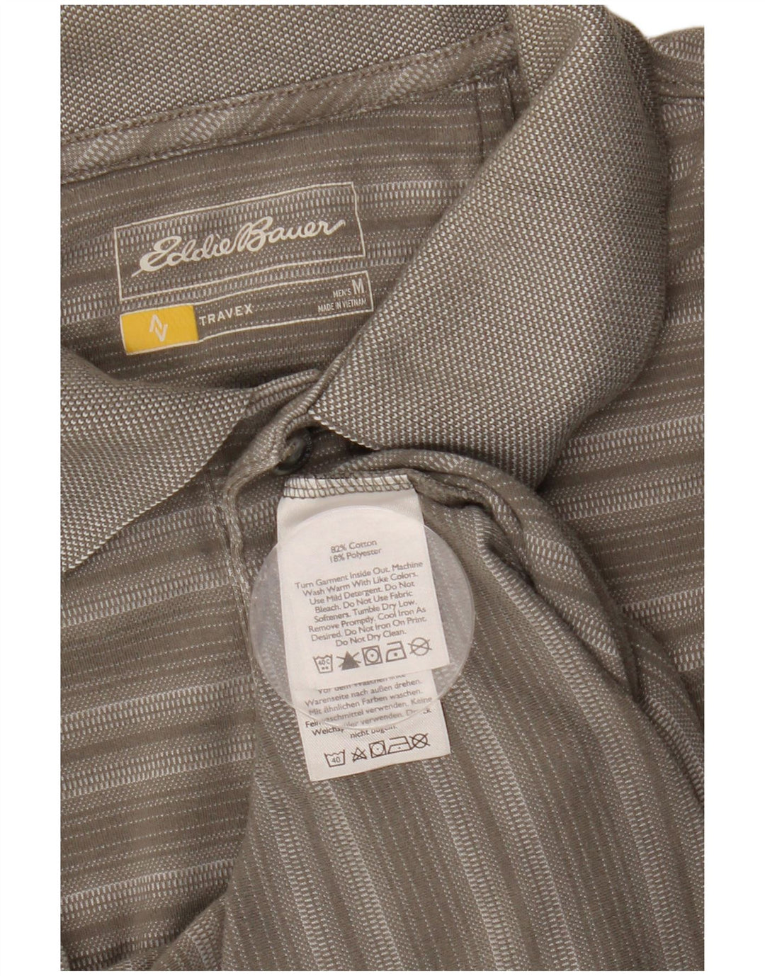 EDDIE BAUER Muška polo majica, pamuk na srednje sive pruge