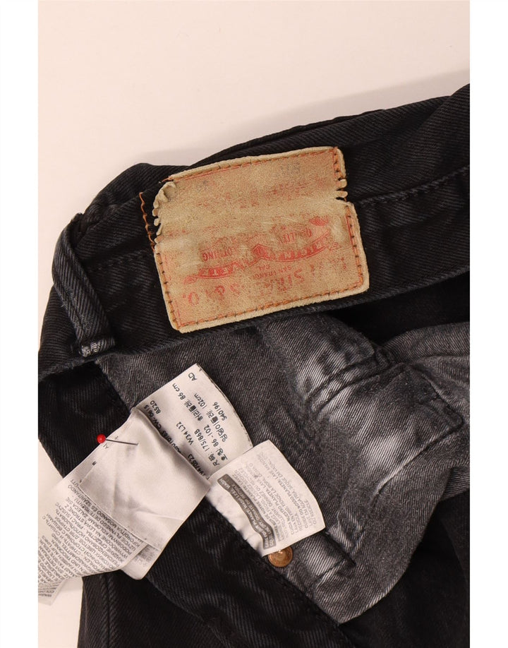 LEVI'S muške ravne traperice W34 L32 crni pamuk