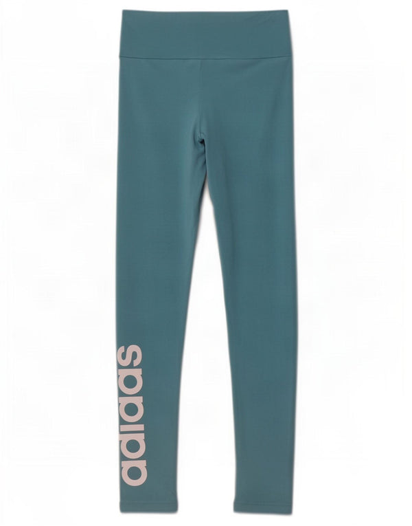 Adidas Womens Graphic Leggings UK 4/6 XS Blue