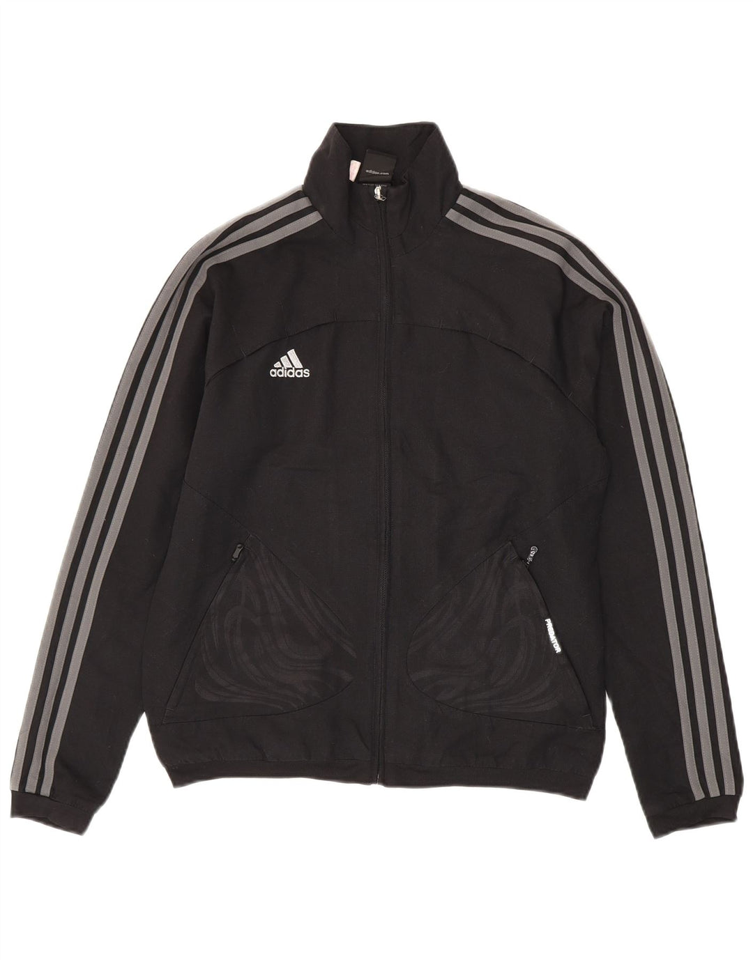 Gornja jakna od trenirke Adidas Predator, 13-14 godina, crni poliester