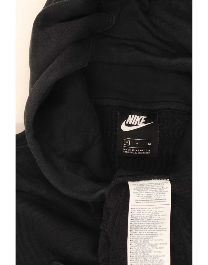 Nike muški pulover s kapuljačom na patentni zatvarač, srednji crni pamuk