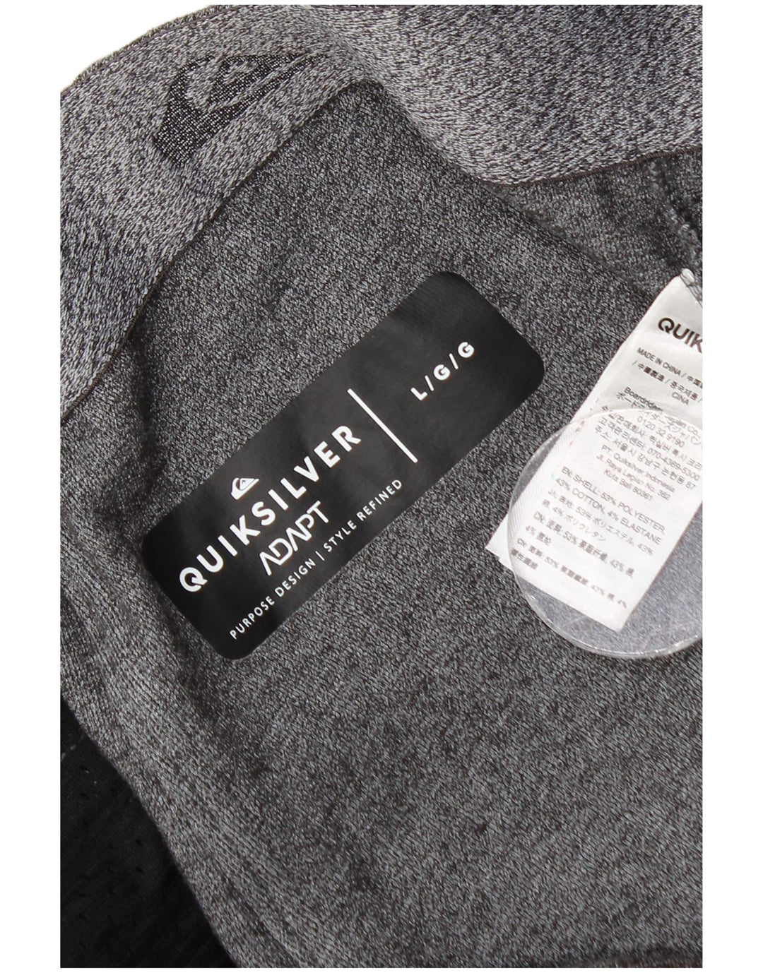 Quiksilver muške hlače za trenirku od poliestera s velikim sivim pjegama