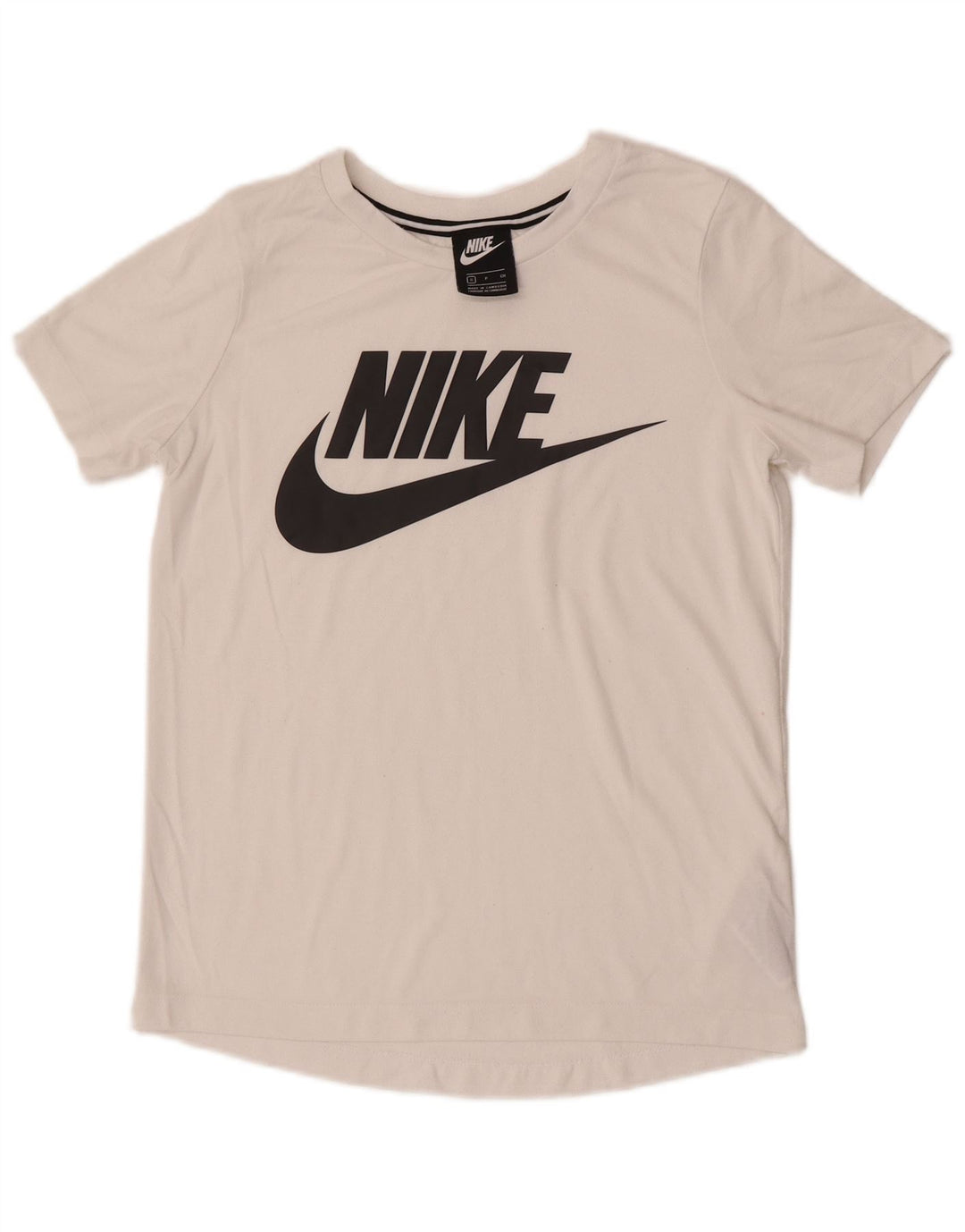 Nike Ženska grafička majica kratkih rukava UK 10 Mali bijeli poliester